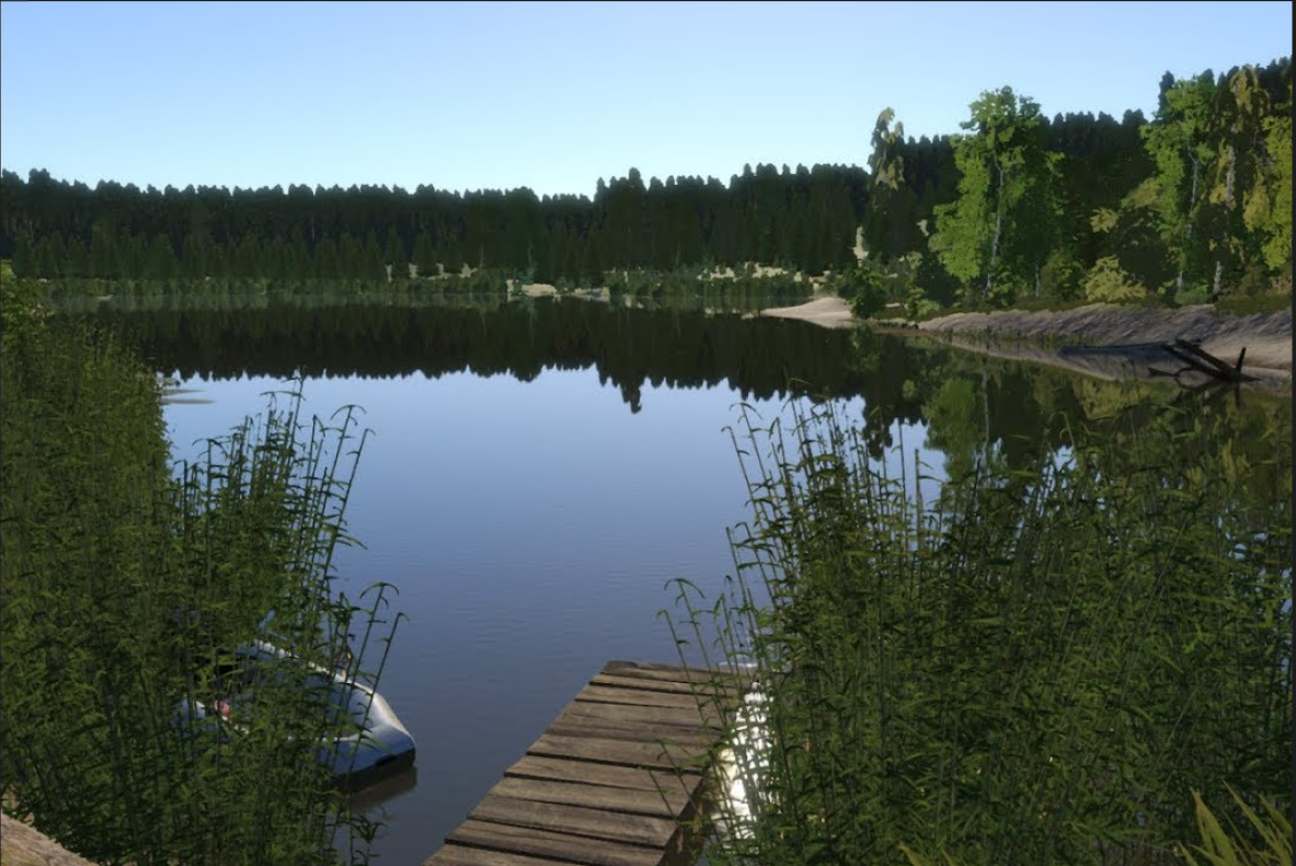 Screenshot du jeu, on est au Mosquito Lake